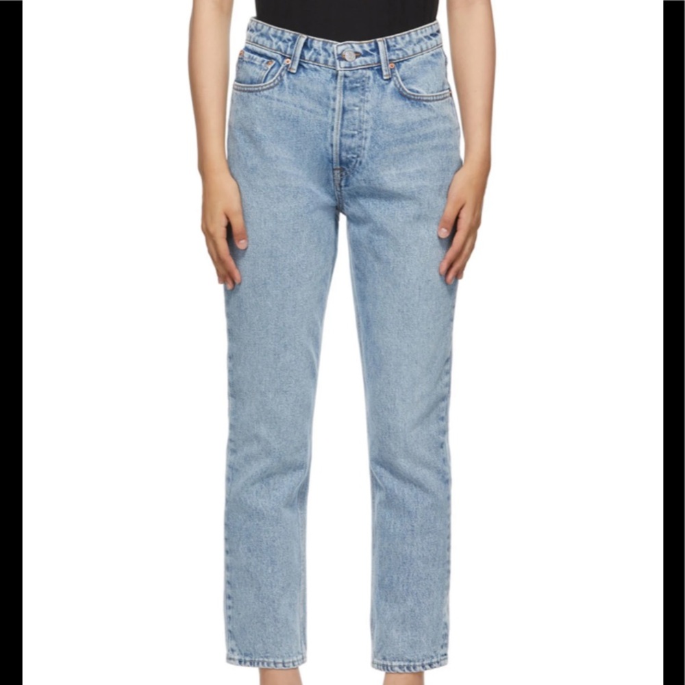 GRLFRND Blue Karolina High Rise Jeans